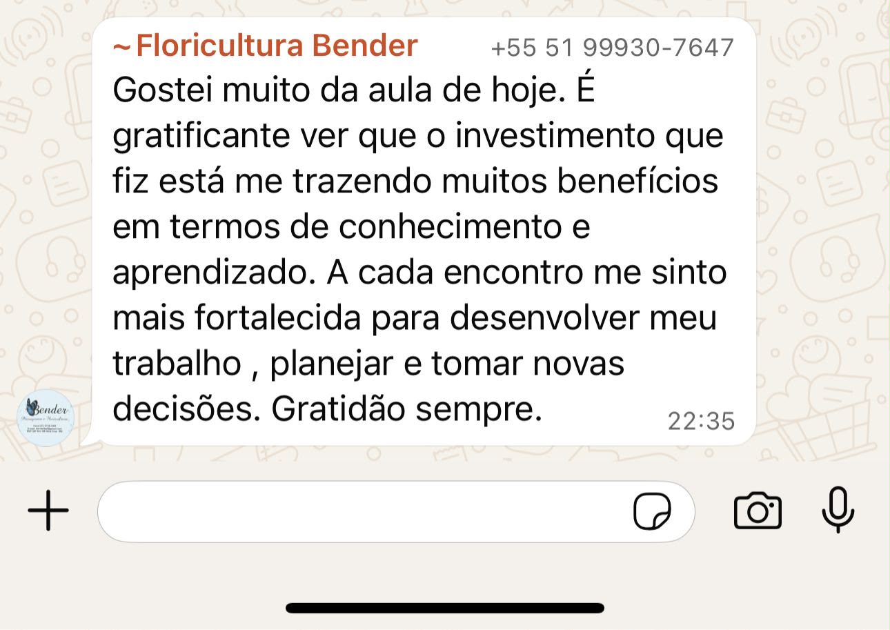 Depoimento de Floricultura Bender
